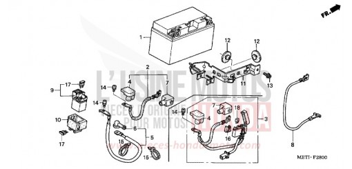 BATTERIE CBF500A6 de 2006